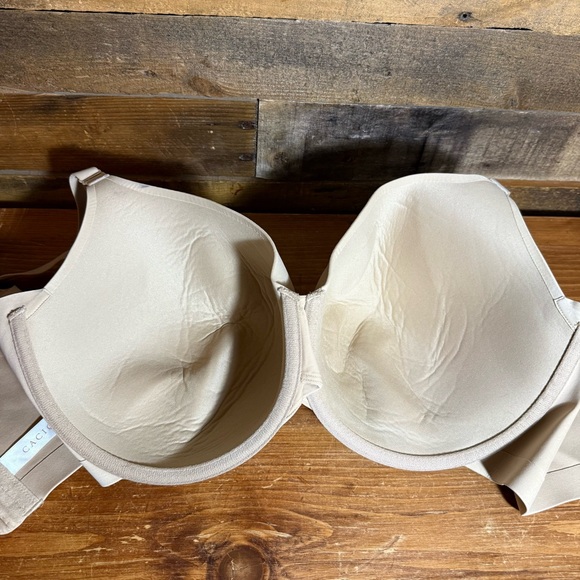 Lane Bryant Cacique Bra Size 40G Lightly Lined Full Coverage Bra Beige - Picture 7 of 7